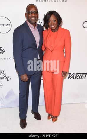 Viola Davis und Julius Tennon nehmen an der Variety's Power of Women: Los Angeles Teil, die von Lifetime im Beverly Wilshire Hotel, USA, veranstaltet wird Stockfoto
