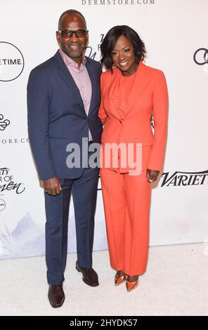 Viola Davis und Julius Tennon nehmen an der Variety's Power of Women: Los Angeles Teil, die von Lifetime im Beverly Wilshire Hotel, USA, veranstaltet wird Stockfoto
