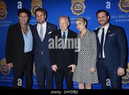 Steven Bauer, Jason Clarke, Michael Mann, Noomi Rapace und Edgar Ramirez nehmen an der Gala der DEA Educational Foundation 2017 Teil Stockfoto