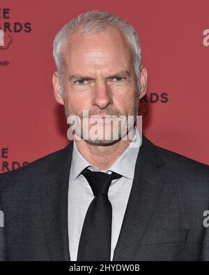 Martin McDonagh nahm an der Premiere von „Three Billboards Outside Ebbing, Missouri“ im NeueHouse Hollywood in Los Angeles, USA, Teil Stockfoto