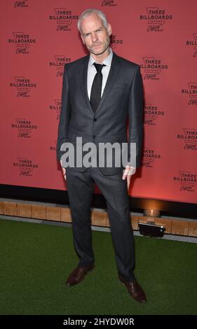 Martin McDonagh nahm an der Premiere von „Three Billboards Outside Ebbing, Missouri“ im NeueHouse Hollywood in Los Angeles, USA, Teil Stockfoto