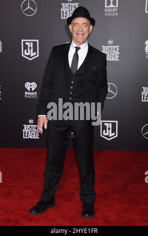 JK Simmons bei der Weltpremiere der Justice League im Dolby Theater in Hollywood, Kalifornien Stockfoto