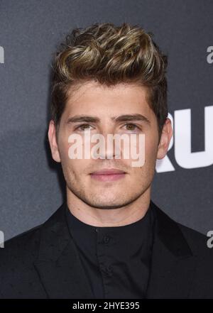 Gregg Sulkin bei der Premiere von Marvel in Los Angeles, USA Stockfoto