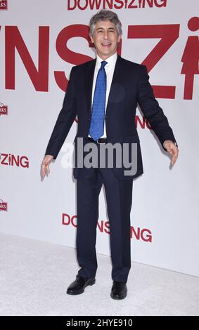 Alexander Payne bei der Premiere von Downsizing in Los Angeles, Kalifornien Stockfoto