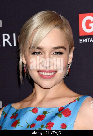 Emilia Clarke auf der BAFTA Los Angeles Tea Party 2018, die am 6. Januar 2018 im Four Seasons Hotel Beverly Hills in Los Angeles, CA, stattfand Stockfoto