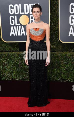 Allison Williams bei den jährlichen Golden Globe Awards 75., die am 7. Januar 2018 im Beverly Hilton Hotel in Beverly Hills, CA, verliehen wurden Stockfoto