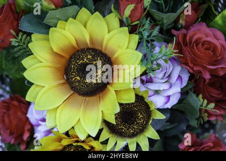 Blumensträuße von abwechslungsreichen Blumen Feier und Veranstaltung, Natur Stockfoto