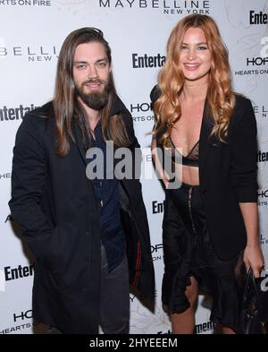 Tom Payne und Jennifer Akerman kommen zur Entertainment Weekly Hosts-Hommage an die nominierten sag-Kandidaten im Chateau Marmont Stockfoto