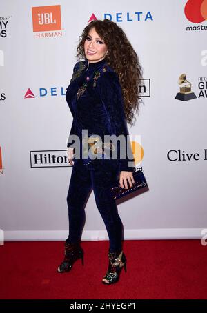 Thalia bei der Pre-Grammy Gala 2018 und Salute to Industry Icons, die am 27. Januar 2018 im Sheraton New York Times Square Hotel abgehalten wurde Stockfoto