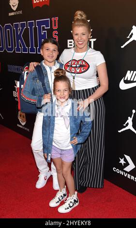 Jodie Sweetin, Zoie Herpin und Beatrix Sweetin Coyle bei der Rookie USA Fashion Show 2018, die am 15. Februar 2018 in Hollywood, CA, in den Milk Studios stattfand. Stockfoto