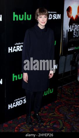 Agyness Deyn nimmt an der amerikanischen Premiere der Hulu Original-Serie „Hard Sun“ in New York Teil Stockfoto