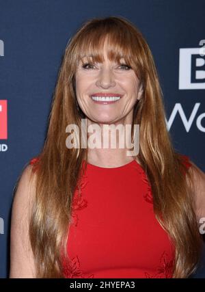 Jane Seymour kommt für die Film ist super Empfang zu Ehren der britischen Kandidaten für den 90th Academy Awards gehostet von HM Generalkonsul Mike Howells und BAFTA-Los Angeles Vorsitzender Kieran Breen am britischen Residence in Los Angeles. Stockfoto