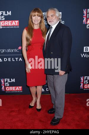 Jane Seymour kommt für die Film ist super Empfang zu Ehren der britischen Kandidaten für den 90th Academy Awards gehostet von HM Generalkonsul Mike Howells und BAFTA-Los Angeles Vorsitzender Kieran Breen am britischen Residence in Los Angeles. Stockfoto