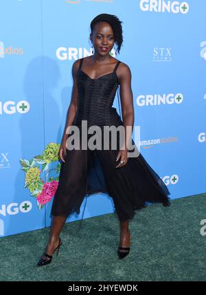 Lupita Nyong'o bei der „Gringo“-Weltpremiere in den Regal Cinemas L.A. Live am 6. März 2018 in Los Angeles, Stockfoto