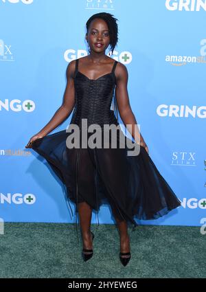 Lupita Nyong'o bei der „Gringo“-Weltpremiere in den Regal Cinemas L.A. Live am 6. März 2018 in Los Angeles, Stockfoto