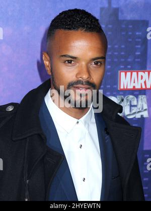 Eka Darville nimmt an der „Jessica Jones“-Saison 2 Teil - New York Premiere, die am 7. März 2018 auf dem AMC Loews Lincoln Square stattfand. Stockfoto