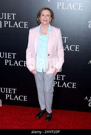 Eve Plumb bei der Premiere „A Quiet Place“ auf dem AMC Lincoln Square in New York, USA Stockfoto