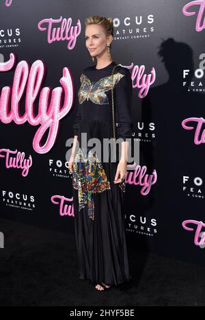 Charlize Theron bei der Premiere von „Tully“ in Los Angeles im Regal Cinemas L.A. Live am 18. April 2018 in Los Angeles Stockfoto