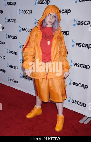 Billie Eilish nimmt an den ASCAP Pop Music Awards 2018 Teil, die im Beverly Hilton Hotel in Beverly Hills, Kalifornien, abgehalten werden Stockfoto