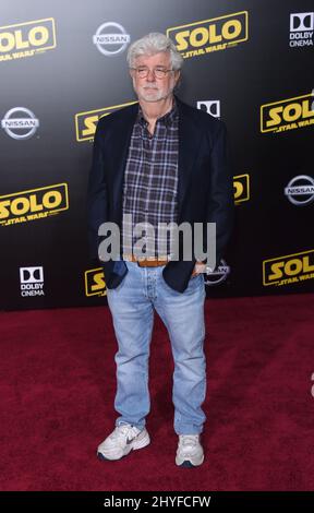 George Lucas bei „Solo: A Star war Story“ Uraufführung am 10. Mai 2018 im El Capitan Theatre in Hollywood, CA. Stockfoto