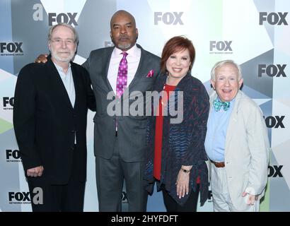 Martin Mull, David Alan Grier, Vicki Lawrence & Leslie Jordan nahmen an der FOX Networks 2018 im Vorfeld Teil, die am 14. Mai 2018 in der Wollman Rink im Central Park stattfand. Stockfoto