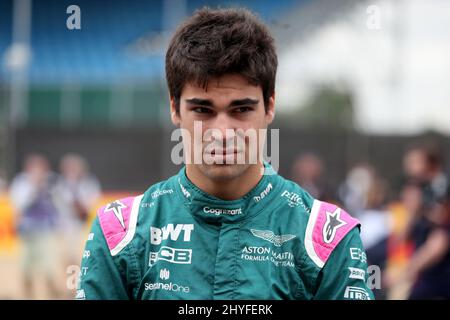 Aktenfoto vom 15-07-2021 von Aston Martins Lance Stroll. Ausgabedatum: Dienstag, 15. März 2022. Stockfoto