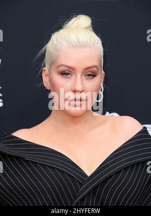 Christina Aguilera bei den Billboard Music Awards 2018 in der MGM Grand Garden Arena Stockfoto