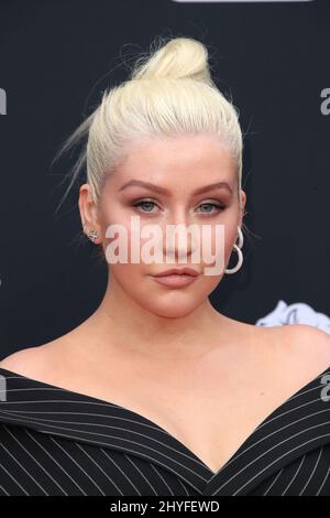 Christina Aguilera bei den Billboard Music Awards 2018 in der MGM Grand Garden Arena Stockfoto