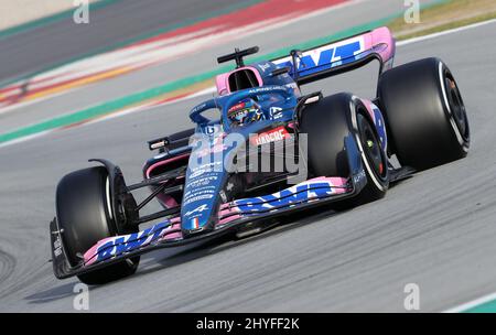 Aktenfoto vom 23-02-2022 von Fernando Alonso von Alpine. 353 - Kimi Räikkonens Rekordzahl von F1 Rennen, bevor er am Ende der letzten Saison in den Ruhestand ging. Fernando Alonso geht in diese Saison 17 zurück. Ausgabedatum: Dienstag, 15. März 2022. Stockfoto