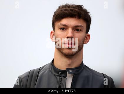 Aktenfoto vom 25-02-2022 von AlphaTauris Pierre Gasly. Ausgabedatum: Dienstag, 15. März 2022. Stockfoto