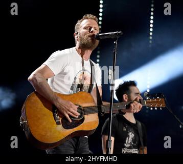 Dierks Bentley tritt beim CMA Fest 2018 auf, das am 10. Juni 2018 im Nissan Stadium in Nashville, Tennessee, stattfand Stockfoto