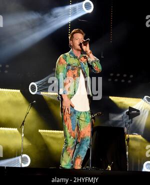 Tyler Hubbard von Florida Georgia Line tritt beim CMA Fest 2018 auf, das am 10. Juni 2018 im Nissan Stadium in Nashville, Tennessee, stattfand Stockfoto