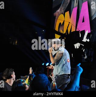 Brian Kelley von Florida Georgia Line tritt beim CMA Fest 2018 auf, das am 10. Juni 2018 im Nissan Stadium in Nashville, Tennessee, stattfand Stockfoto