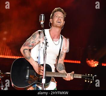 Tyler Hubbard von Florida Georgia Line tritt beim CMA Fest 2018 auf, das am 10. Juni 2018 im Nissan Stadium in Nashville, Tennessee, stattfand Stockfoto