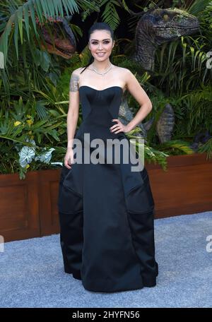 Daniella Pineda bei der Premiere von „Jurassic World: Fallen Kingdom“ in Los Angeles, die am 12. Juni 2018 in der Walt Disney Concert Hall in Los Angeles, CA, stattfand. Stockfoto