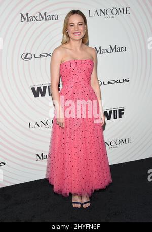 Brie Larson bei der Ankunft bei den WIF 2018 Crystal + Lucy Awards, die am 13. Juni 2018 im Beverly Hilton Hotel in Beverly Hills verliehen wurden Stockfoto