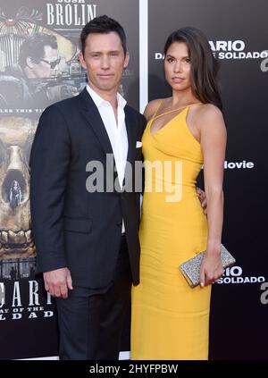 Jeffrey Donovan und Michelle Donovan beim „Sicario: Day of the Soldado“ in Los Angeles Premiere im Regency Village Theatre am 26. Juni 2018 in Westwood, ca. Stockfoto