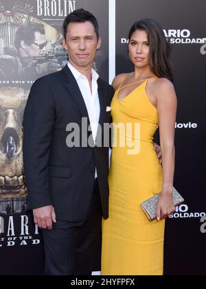 Jeffrey Donovan und Michelle Donovan beim „Sicario: Day of the Soldado“ in Los Angeles Premiere im Regency Village Theatre am 26. Juni 2018 in Westwood, ca. Stockfoto