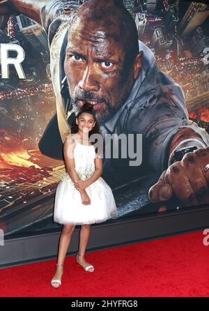 McKenna Roberts bei der Premiere von Skyscraper in New York am 10. Juli 2018 auf dem AMC Lincoln Square. Stockfoto