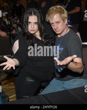 Nikki Blonsky und Chad Lindberg bei der Hollywood Show im LAX Westin Hotel am 28. Juli 2018 in Los Angeles, USA. Stockfoto