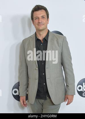 Nathan Fillion bei der TCA Summer Press Tour zu den weißen Teppichen von ABC, die am 7. August 2018 im Beverly Hilton Hotel in Beverly Hills, CA, stattfand. Stockfoto