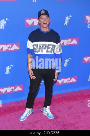 Logik auf der MTV 'VMAs' 2018, die am 20. August 2018 in der Radio City Music Hall in New York City, USA, stattfand Stockfoto