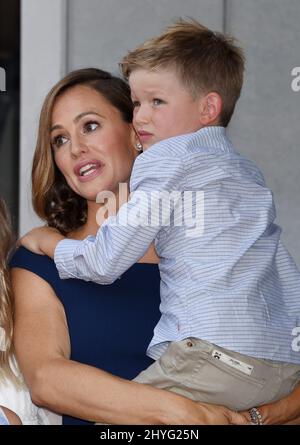 Jennifer Garner und Samuel Affleck beim Jennifer Garner, der am 20. August 2018 in Hollywood, USA, mit Einem Stern ausgezeichnet wurde. Stockfoto