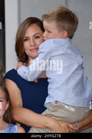 Jennifer Garner und Samuel Affleck beim Jennifer Garner, der am 20. August 2018 in Hollywood, USA, mit Einem Stern ausgezeichnet wurde. Stockfoto