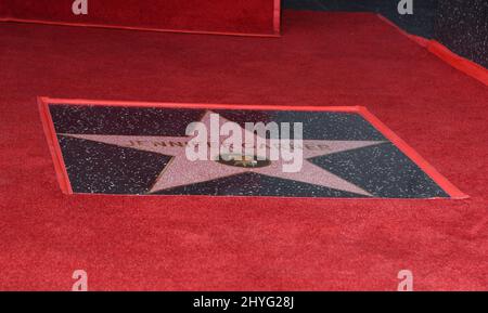 Jennifer Garner Star beim Jennifer Garner wurde am 20. August 2018 bei der Hollywood Walk of Fame Zeremonie in Hollywood, USA, mit Einem Star geehrt. Stockfoto