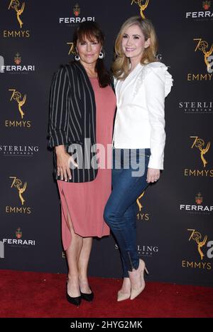 Crystal Chappell und Ashley Jones bei den Daytime Television Stars feiern die Emmy Awards-Saison 70. beim exklusiven Empfang der Television Academy in der Television Academy Stockfoto