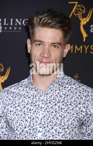 Lucas Adams bei den Daytime Television Stars feiert die Emmy Awards-Saison 70. beim Empfang der Exclusive Television Academy in der Television Academy Stockfoto