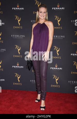 Sharon Case bei der Daytime Television Stars feiern die Emmy Awards-Saison 70. beim exklusiven Empfang der Television Academy in der Television Academy Stockfoto