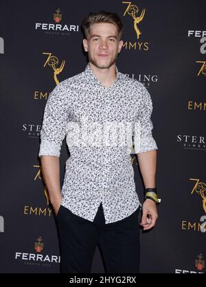 Lucas Adams bei den Daytime Television Stars feiert die Emmy Awards-Saison 70. beim Empfang der Exclusive Television Academy in der Television Academy Stockfoto