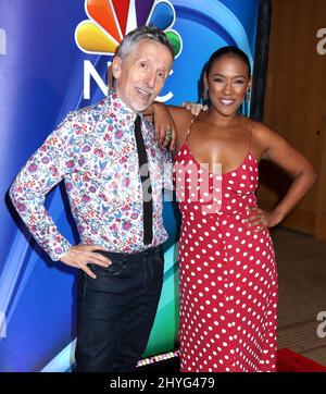 Dayna Isom Johnson & Simon Doonan beim NBC Fall New York Junket, das am 6. September 2018 im Four Seasons Hotel New York stattfand. Stockfoto